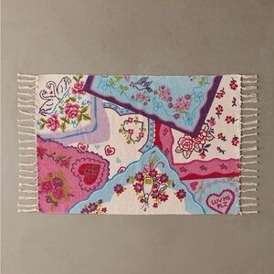 Hankies Patterned Screen Printed Rug from Urban Outfitters NWT